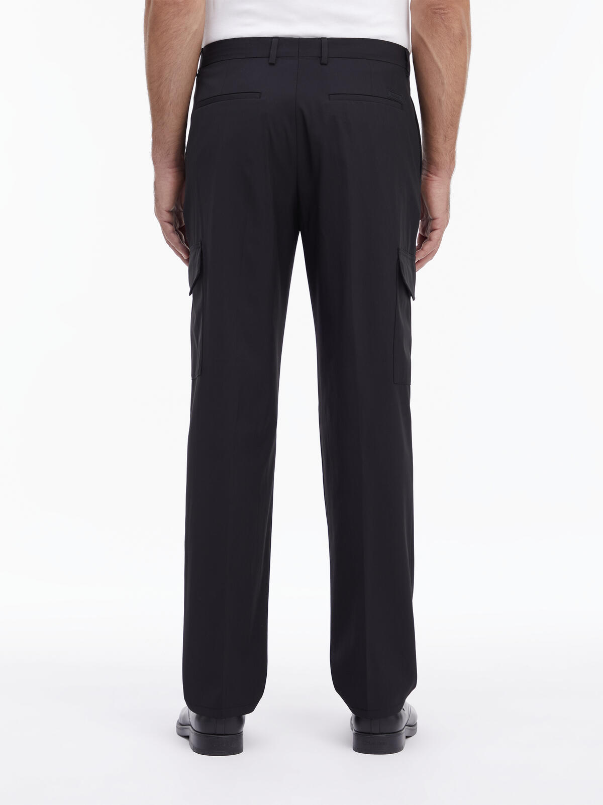 Calvin Klein TECHNO WOOL CARGO PA Erkek Siyah Kumaş Pantolon