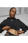 Puma Classics Cropped Hoodie Tr Siyah Kadın Hoodie