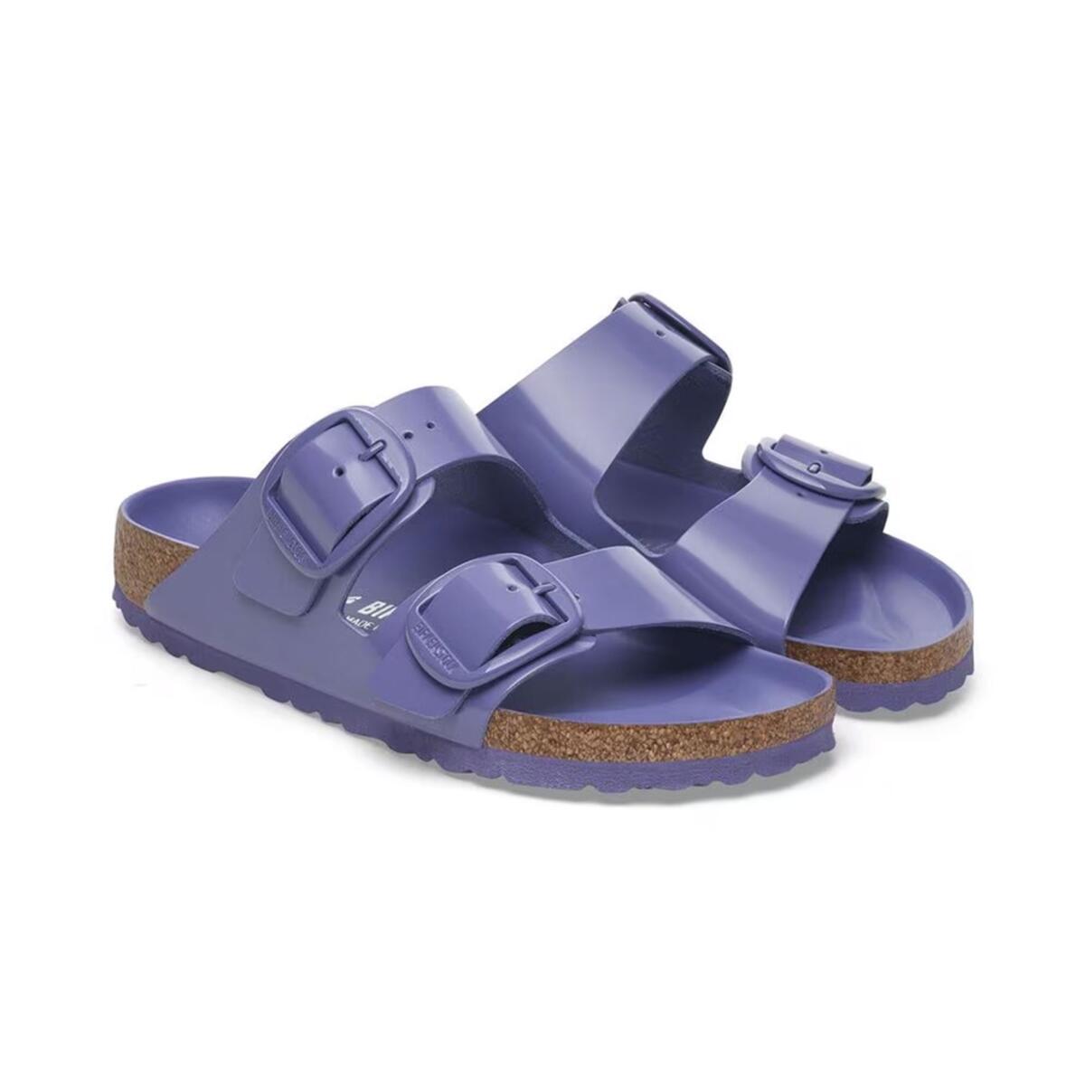 Birkenstock ARIZONA BIG BUCKLE NL HIGH SHINE Mor Kadın Çift Bantlı Terlik