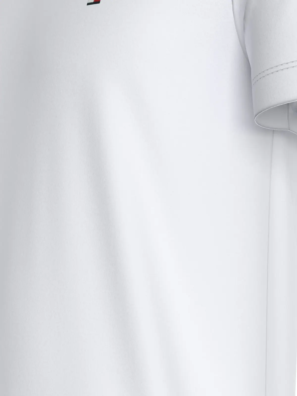 Tommy Hilfiger LUXURY INTERLOCK TEE, YBR Beyaz Erkek T-Shirt & Polo