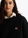 Tommy Hilfiger TJW BXY BADGE CREW, BDS Siyah Kadın Sweatshirt