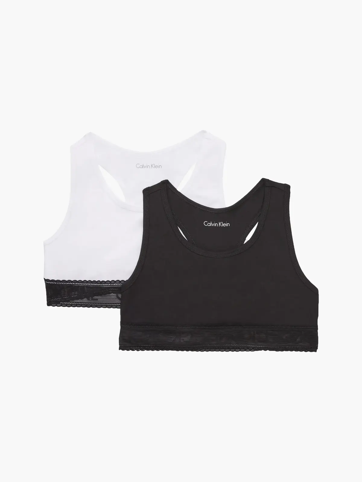 Calvin Klein 2PK BRALETTE-LACE Kadın Siyah Bralet