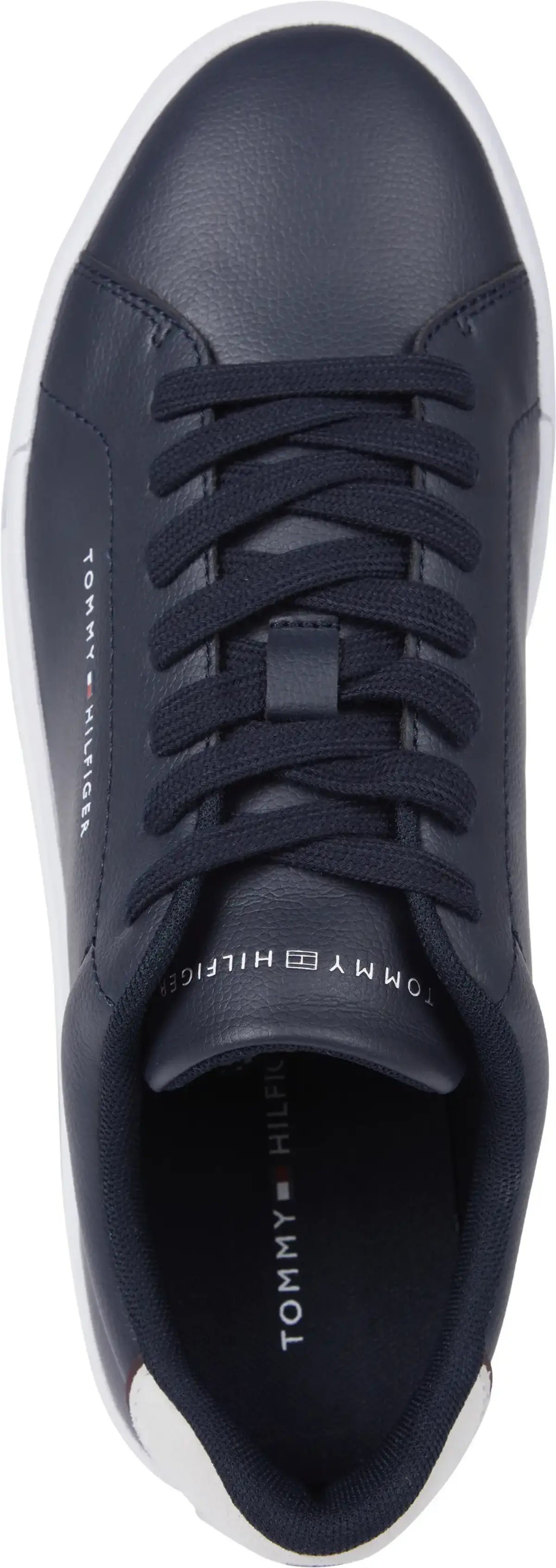 Tommy Hilfiger TH COURT LTH DETAIL, DW5 Siyah Erkek Spor Ayakkabı & Sneaker