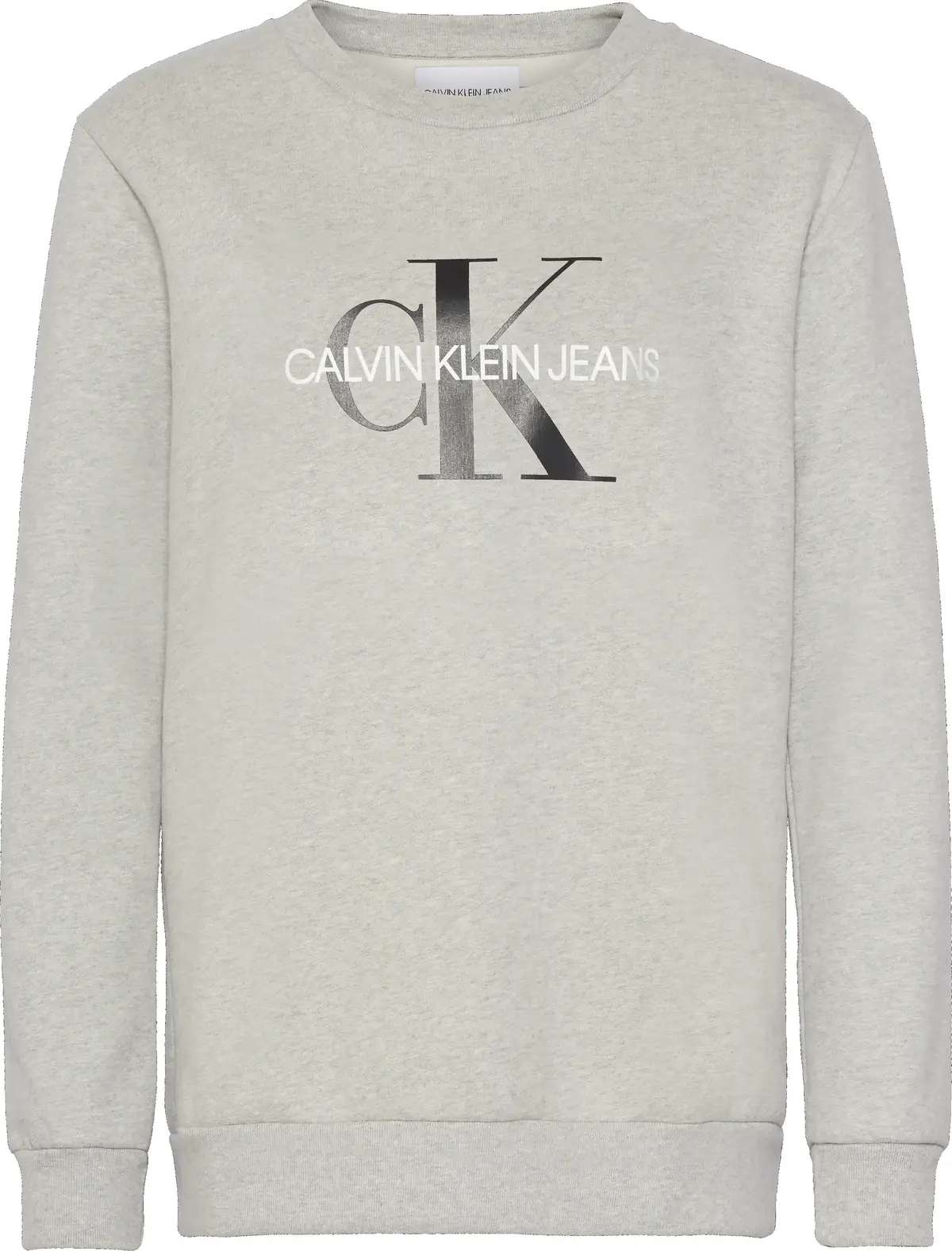 Calvin Klein CORE MONOGRAM LOGO S Kadın Gri Sweatshirt