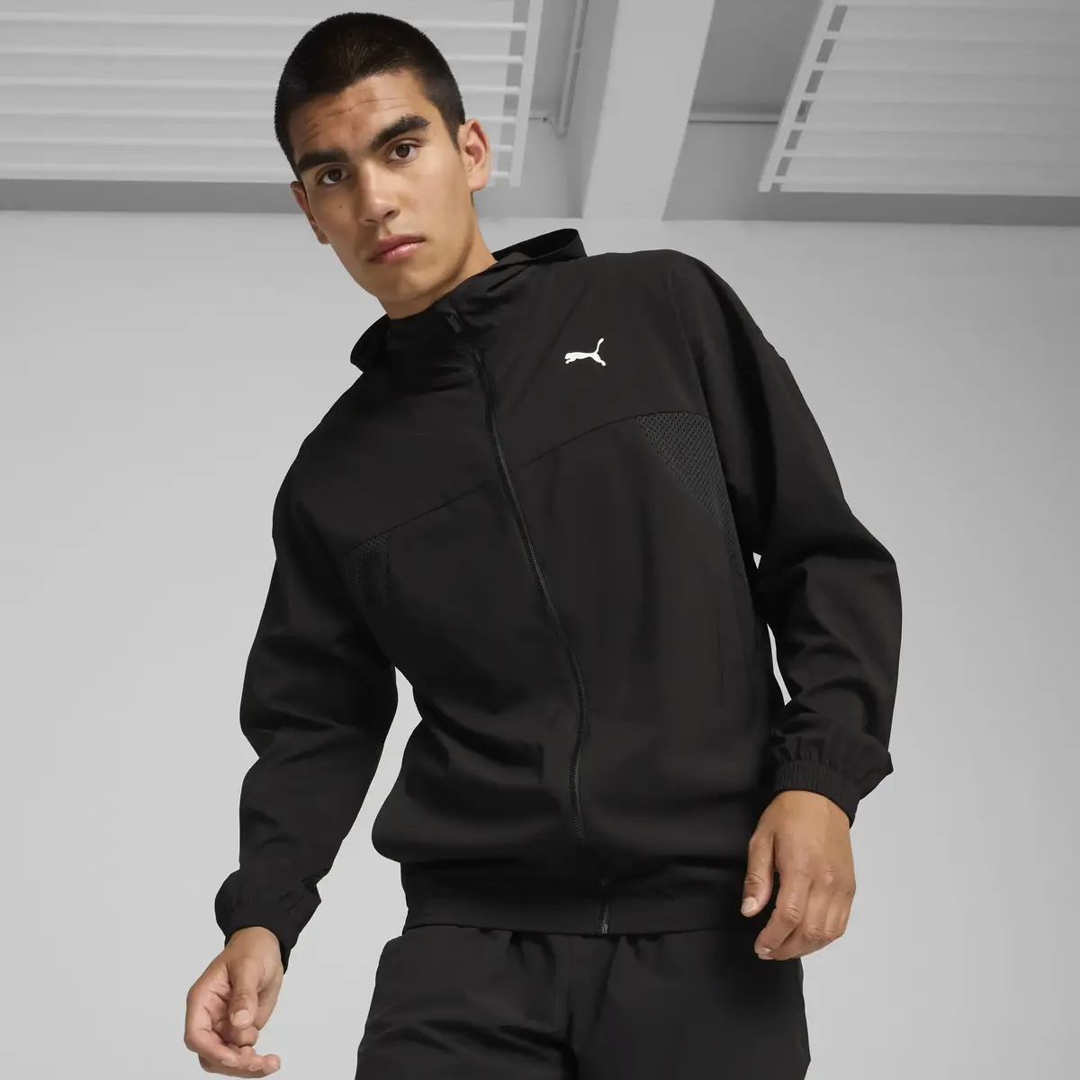Puma Puma Fit Woven FZ Jacket Siyah Erkek Ceket