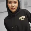 Puma PUMA TEAM Cropped Hoodie Siyah Kadın Hoodie