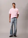 Calvin Klein SS 16S CALVIN KLEIN BAUHAUS GRAP Pembe Erkek Tişört