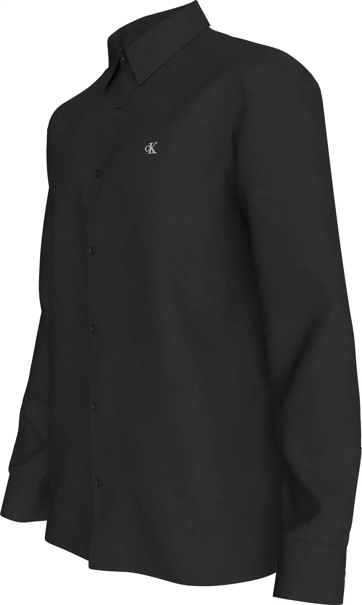 Calvin Klein LS SOLID LINEN CLASS, UB1, S Siyah Erkek Gömlek