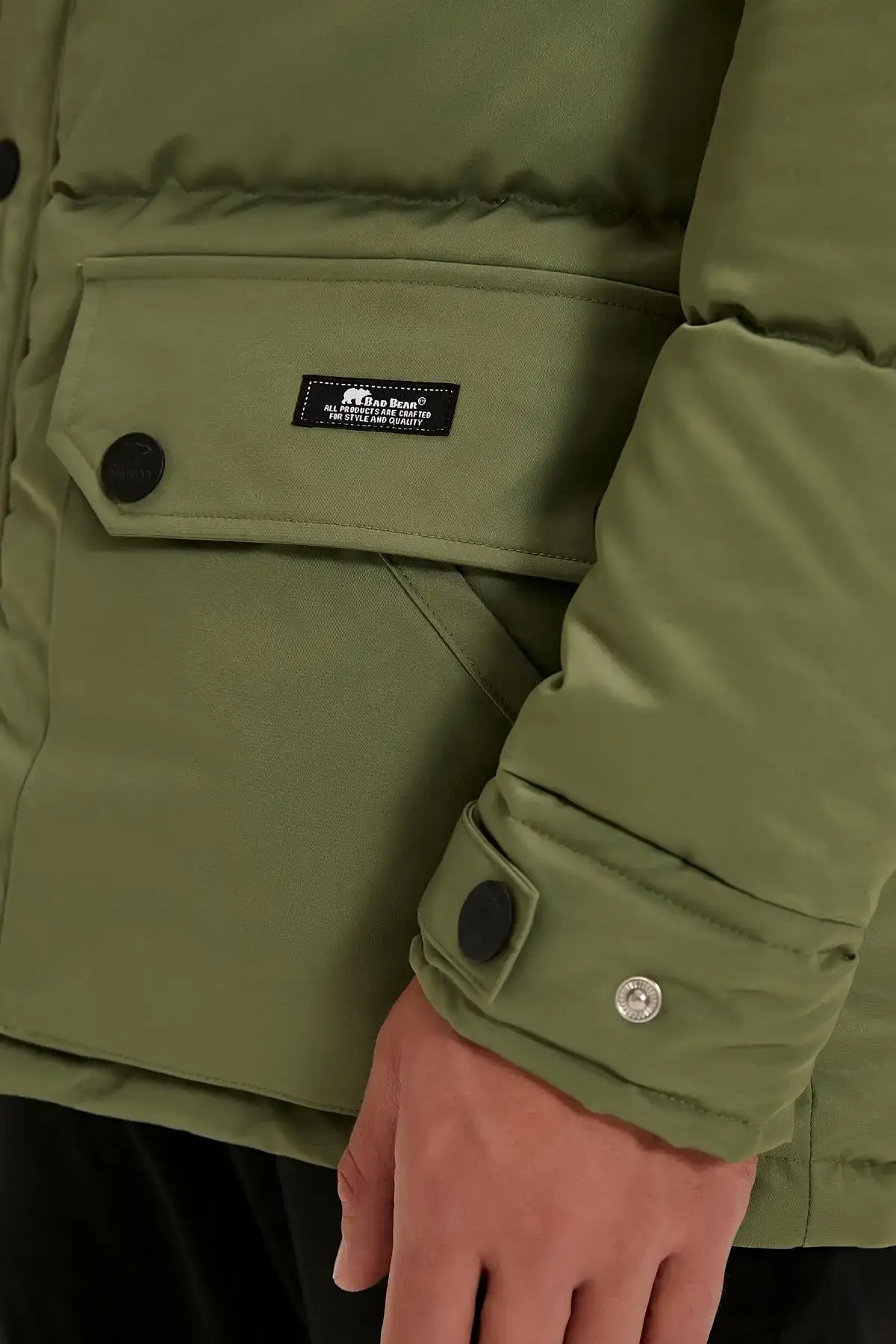 BAD BEAR COLONEL PUFFER COAT Erkek Yeşil Mont