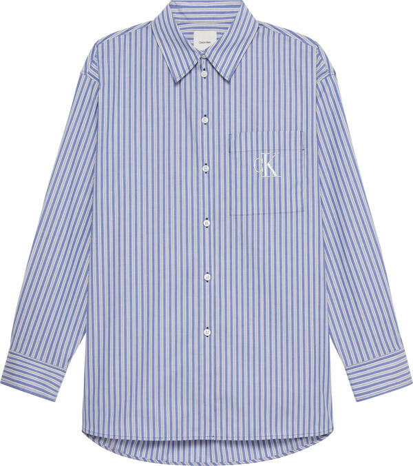 Calvin Klein YD Perfect Button-down Shirt Mavi Kadın Gömlek