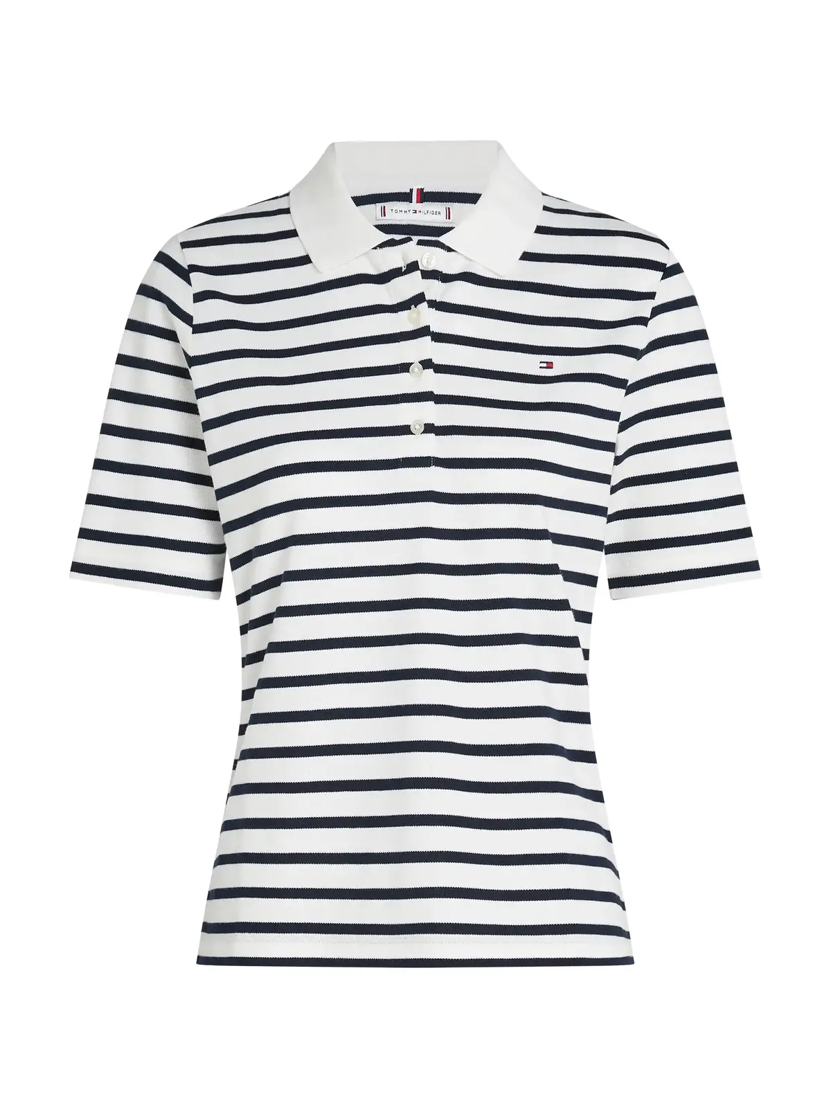 Tommy Hilfiger 1985 REG PIQUE POLO, 0BF Siyah Kadın T-Shirt & Polo