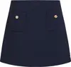 Tommy Hilfiger PUNTO SHORT SKIRT, C1G Lacivert Kadın Elbise-Etek
