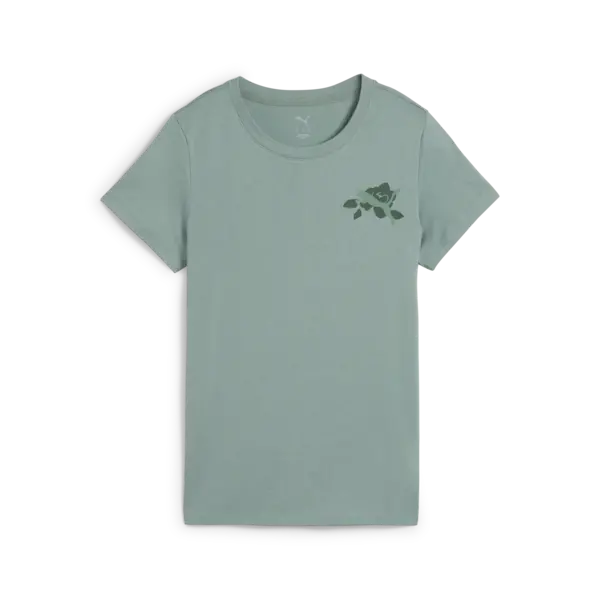 PUMA GRAPHICS TRAIN CONCEPT TEE W Yeşil Kadın T-Shirt