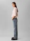 Calvin Klein SS CROP, Pembe Kadın Crop Tişört