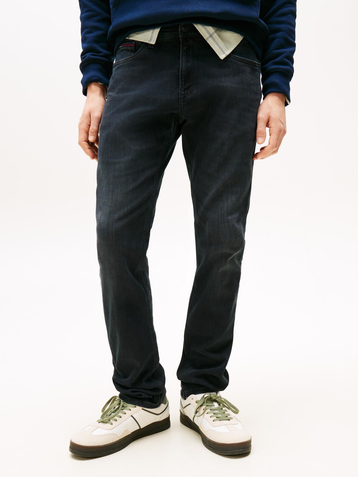 Tommy Hilfiger SCANTON SLIM DYJBK Erkek Lacivert Kot Pantolon