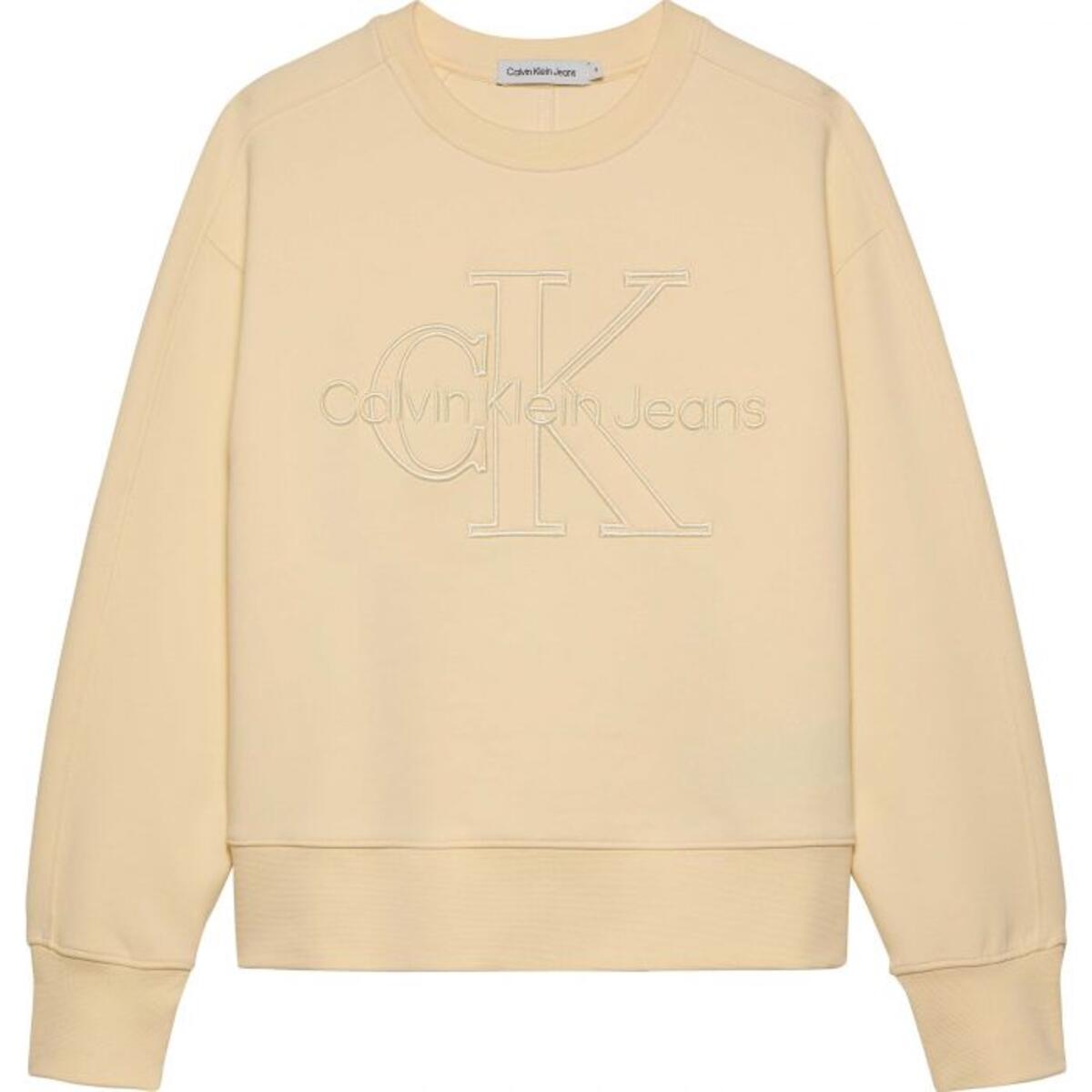 Calvin Klein SPACER CUT OUT MONOL, YAB Bej Çocuk Sweatshirt