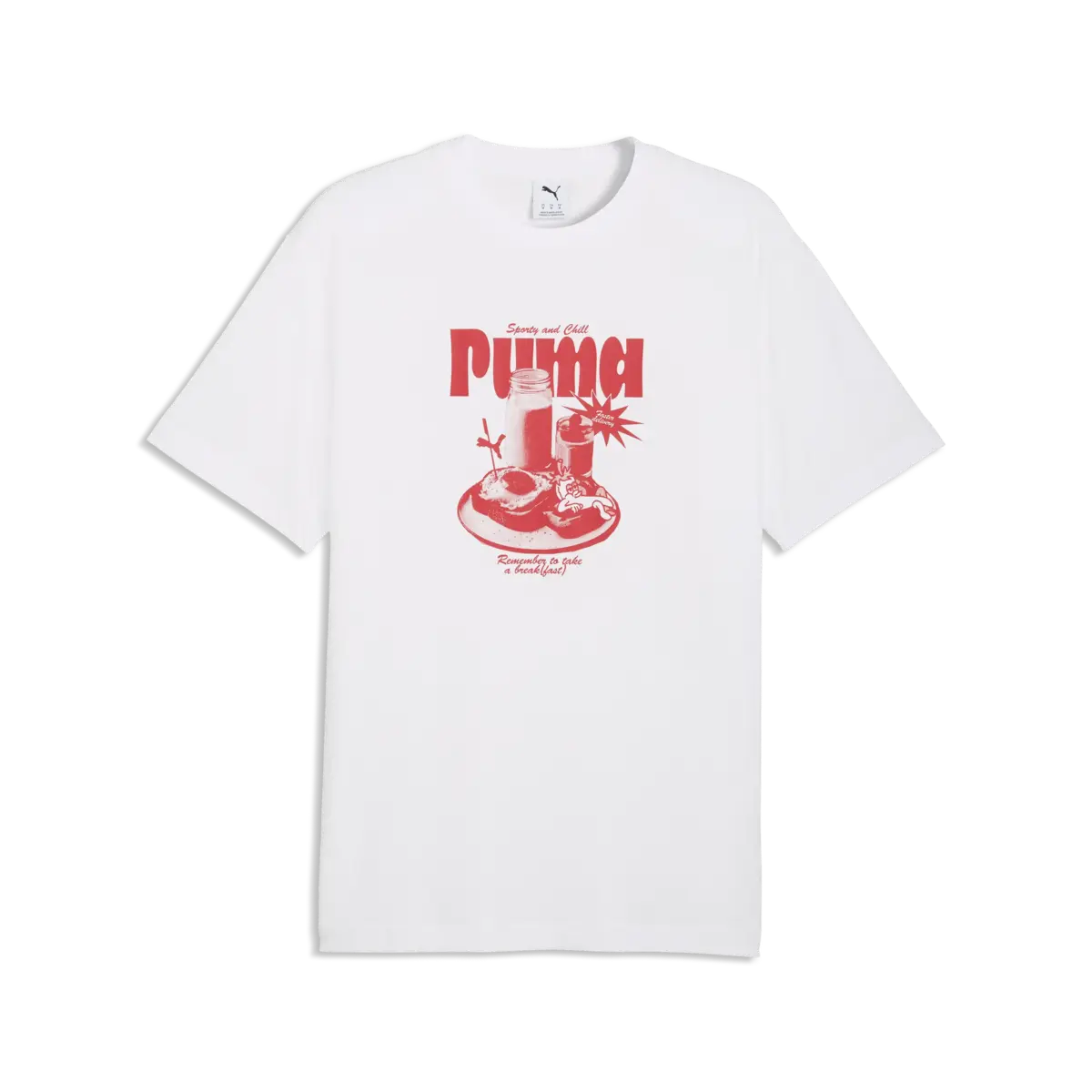 Puma GRAPHIC Tee Beyaz Erkek T-Shirt