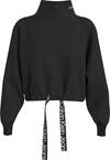 Calvin Klein WAIST DRAWCORD ROLLN Kadın Siyah Sweatshirt
