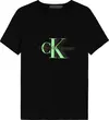 Calvin Klein PERFORATED GLOW MONO Erkek Siyah T-Shirt
