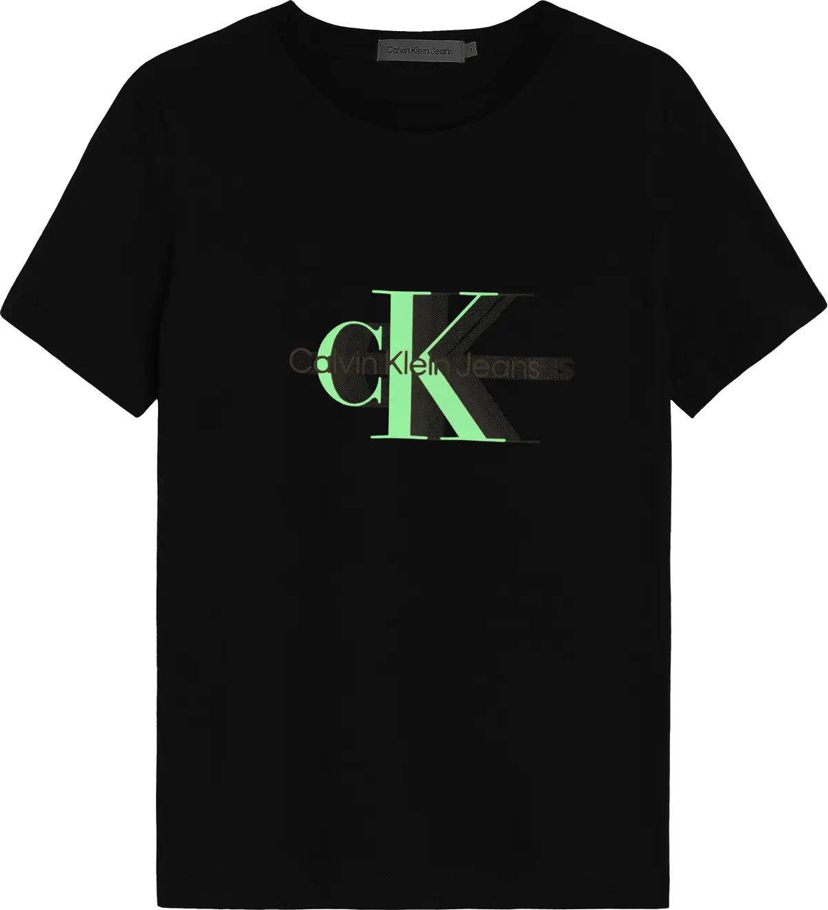Calvin Klein PERFORATED GLOW MONO Erkek Siyah T-Shirt