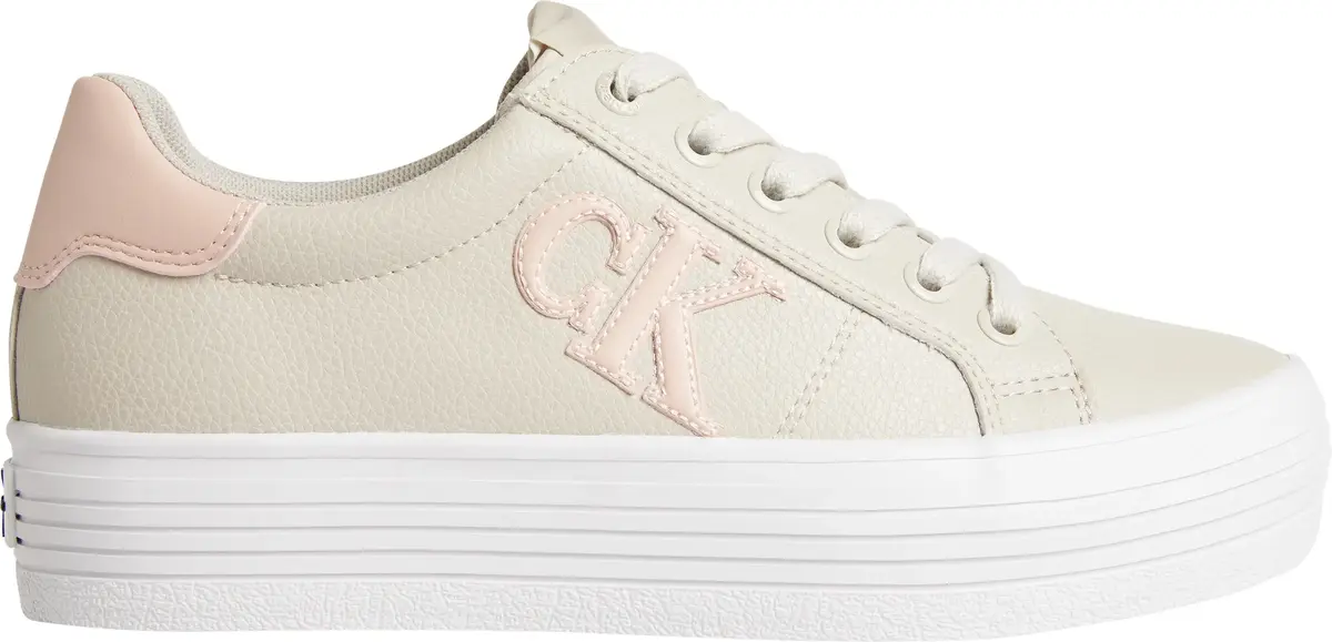 Calvin Klein VULC FLATFORM LACEUP Kadın Bej Günlük Spor Ayakkabı