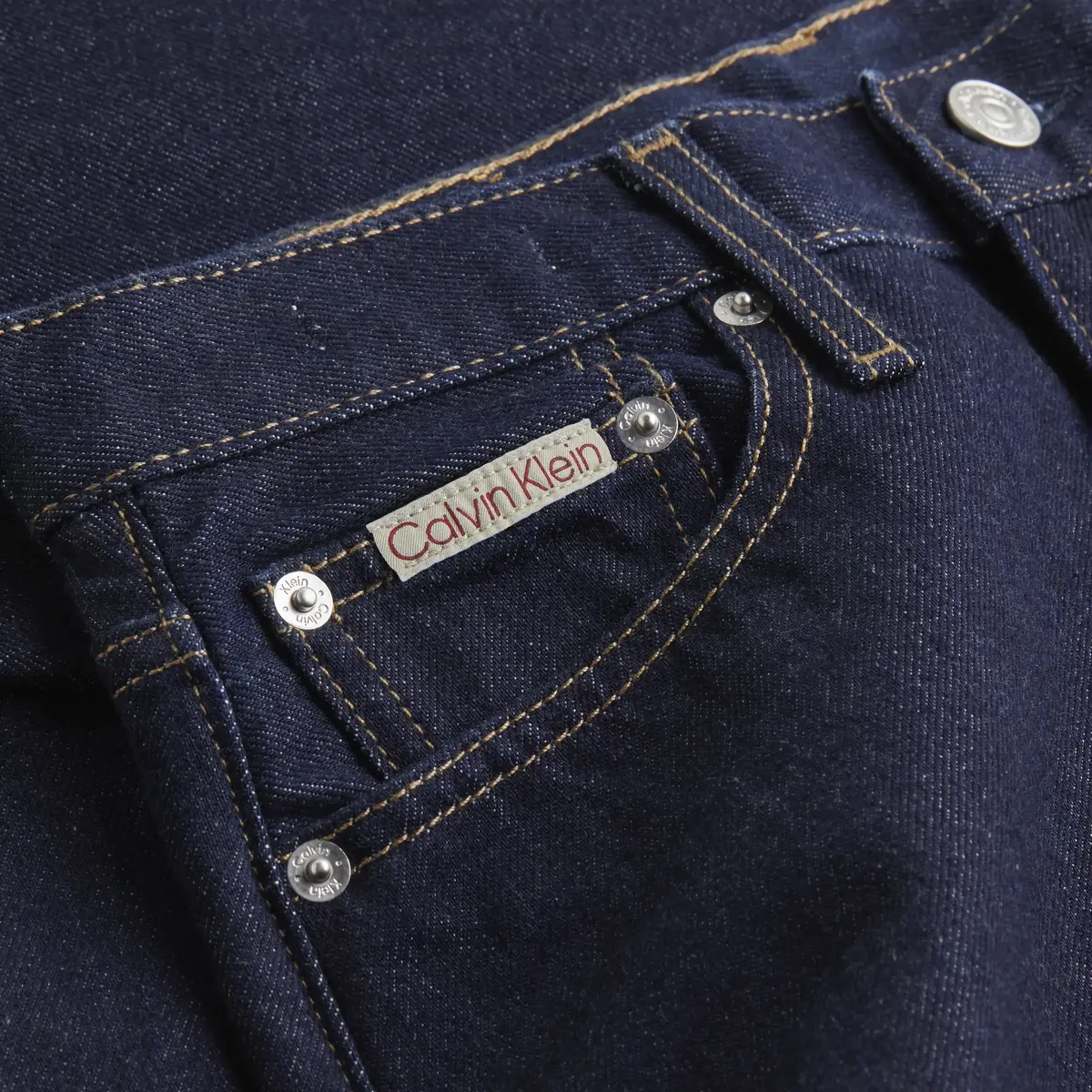 Calvin Klein AUTHENTIC SLIM STRAI Kadın Lacivert Kot Pantolon