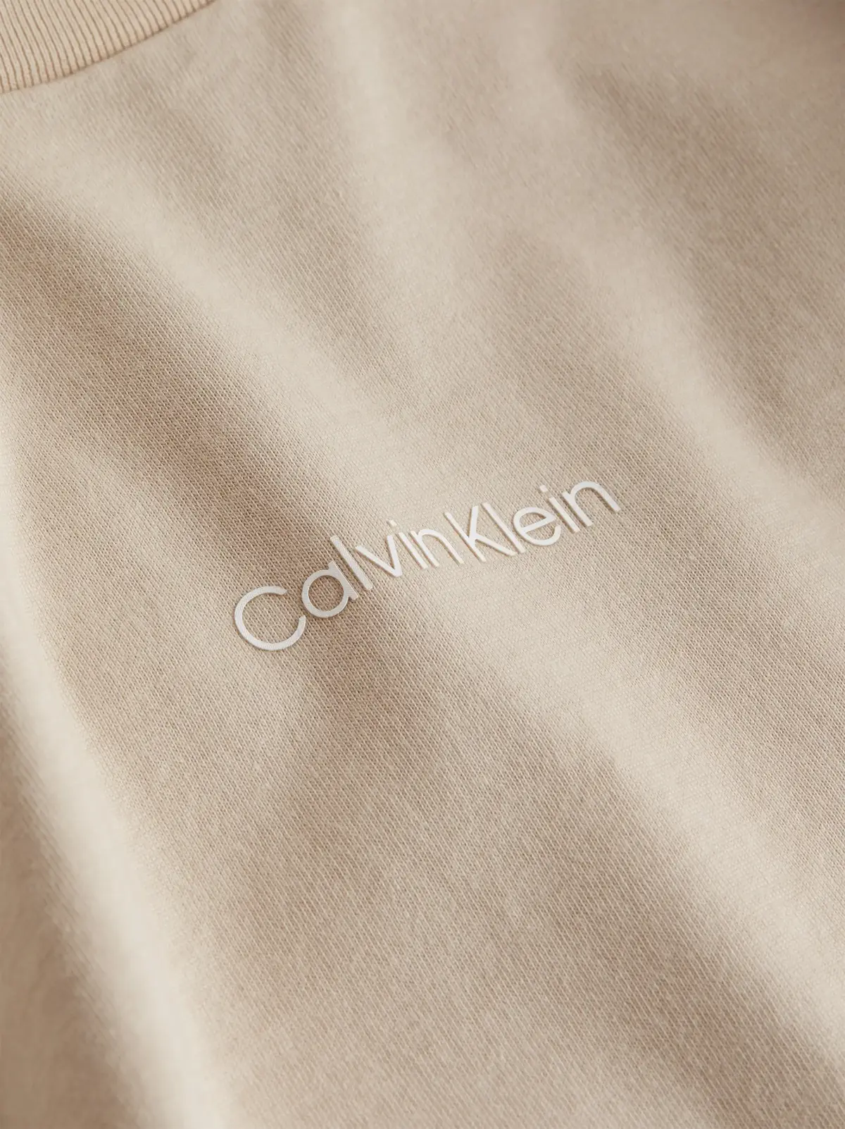 Calvin Klein MICRO LOGO T-SHIRT Kadın Krem T-Shirt