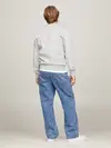 Tommy Hilfiger  TJM REGULAR FLEECE C Erkek Gri Sweatshirt