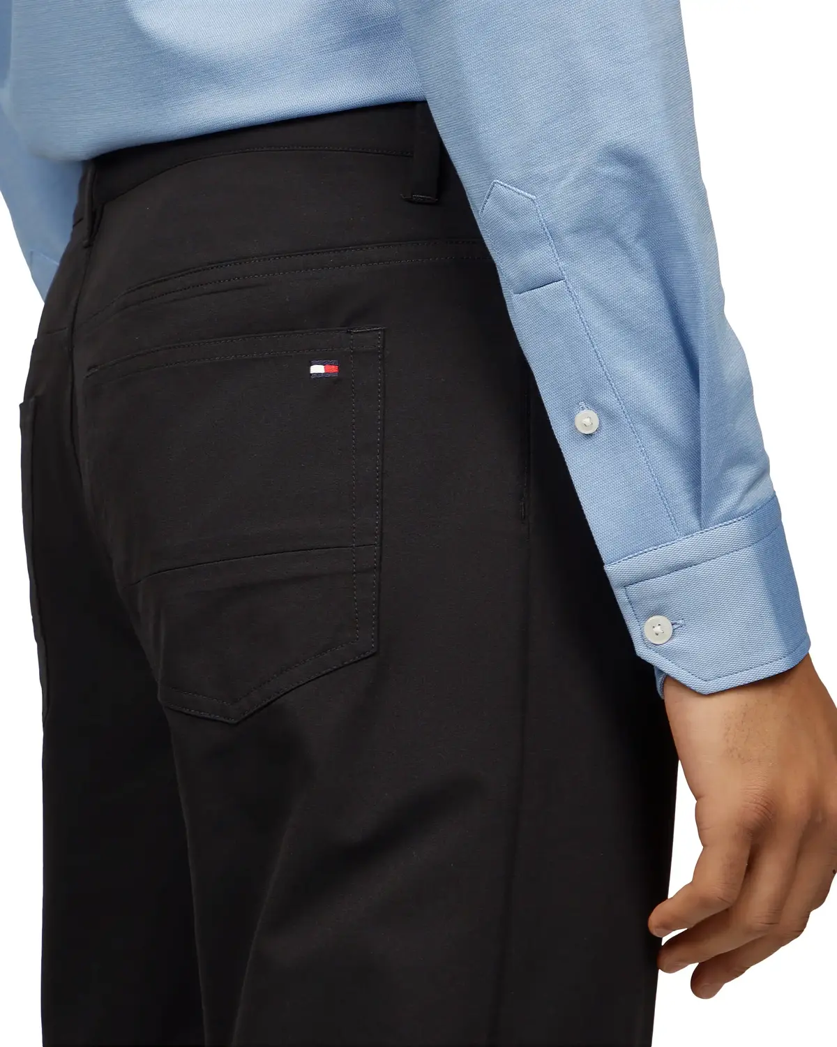 Tommy Hilfiger DENTON 5PKT TECH CHI, BDS Siyah Erkek Pantolon