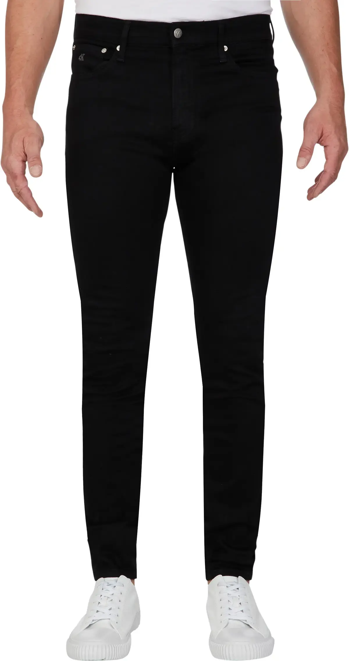 Calvin Klein SUPER SKINNY Erkek Antrasit Kot Pantolon