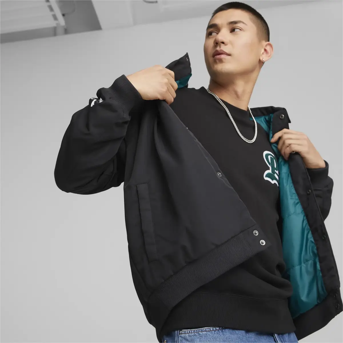 Puma Team Bomber Jacket Siyah Erkek Ceket