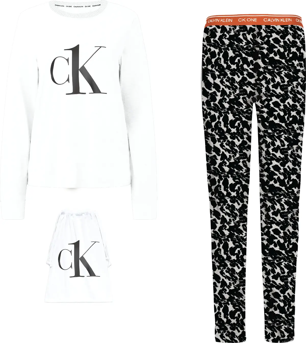 Calvin Klein L/S PANT SET Kadın Siyah Eşofman Takımı