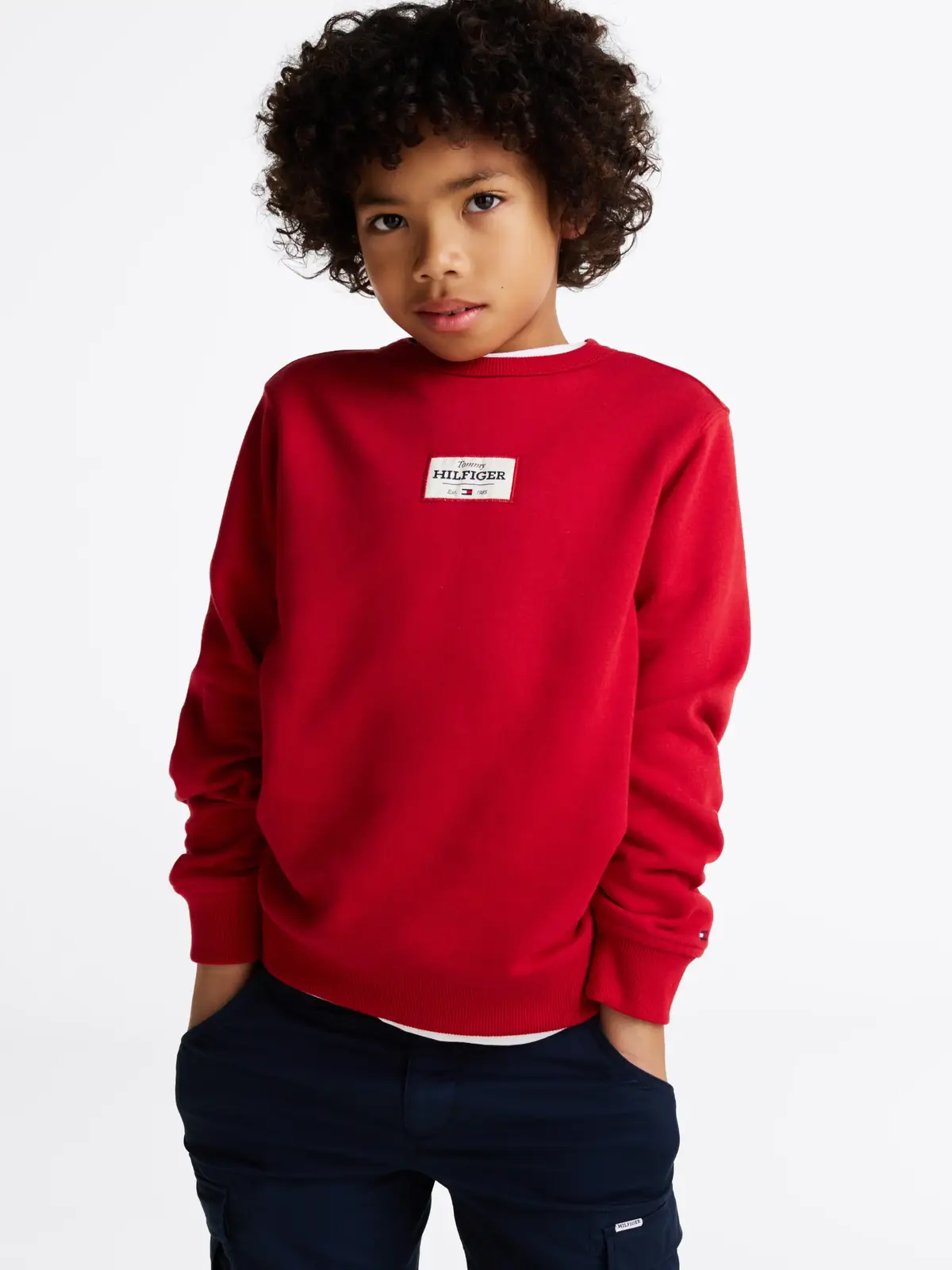 Tommy Hilfiger MONOTYPE 1985 LABEL, XLD Kırmızı Erkek Çocuk Sweatshirt