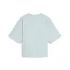Puma CLASSICS Mock Neck Tee Mavi Kadın T-Shirt