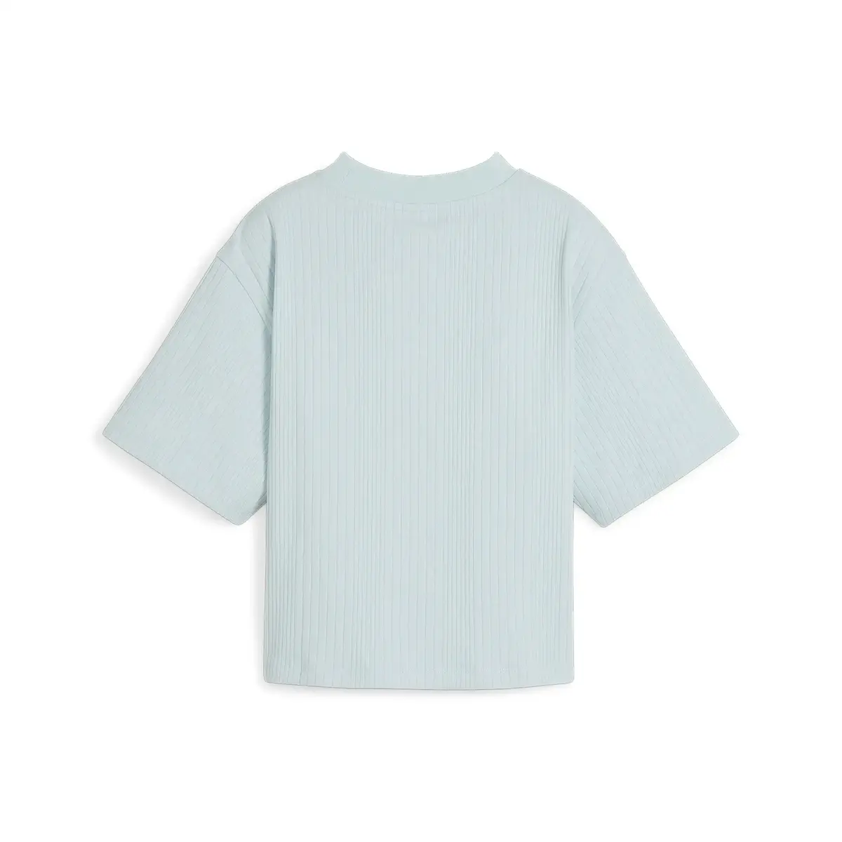 Puma CLASSICS Mock Neck Tee Mavi Kadın T-Shirt