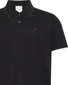Calvin Klein SS REFINED PIQUE TIPPED CLASSIC Erkek Siyah Polo T-Shirt