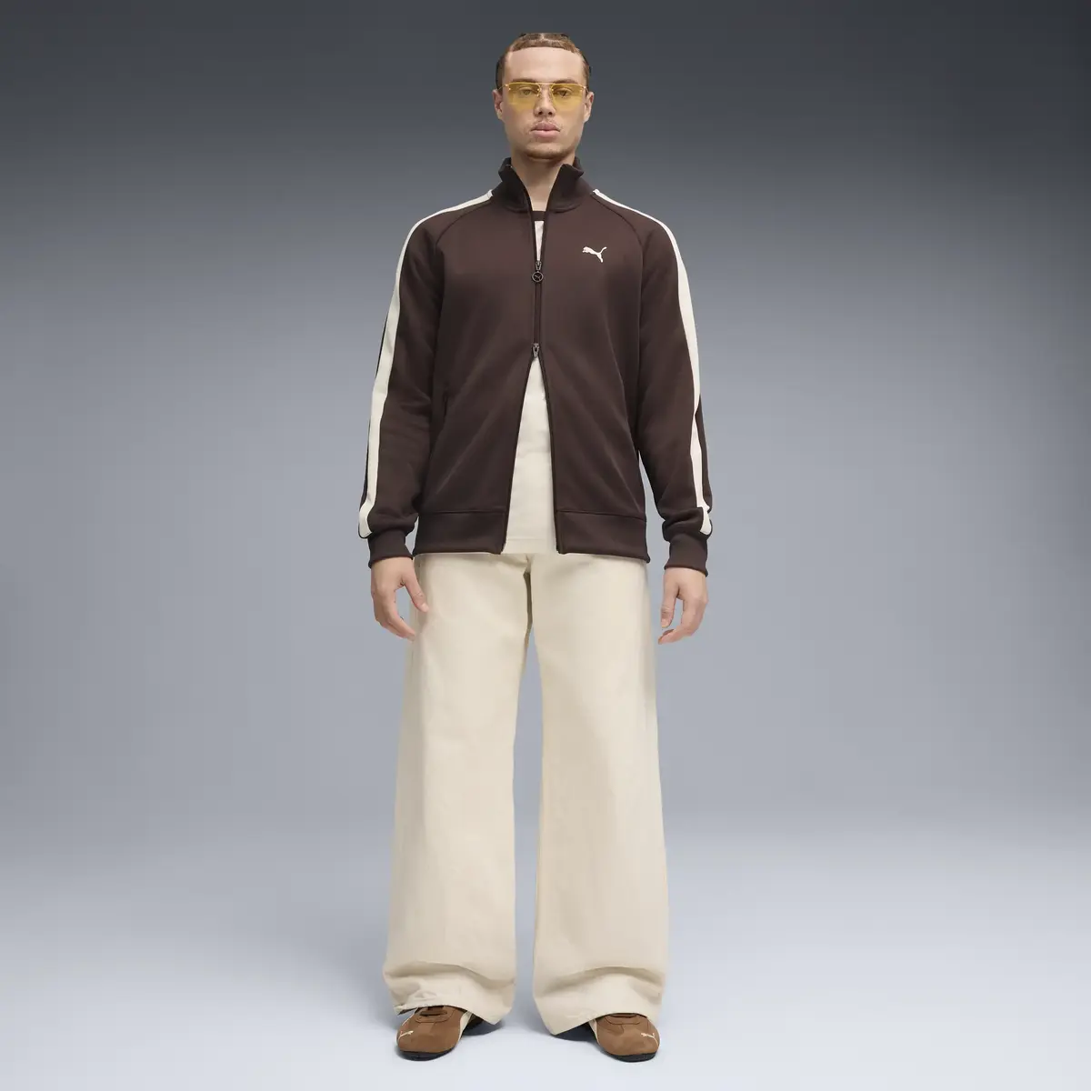 Puma T7 ALWAYS ON Track Jacket Kahverengi Erkek Fermuarlı Üst