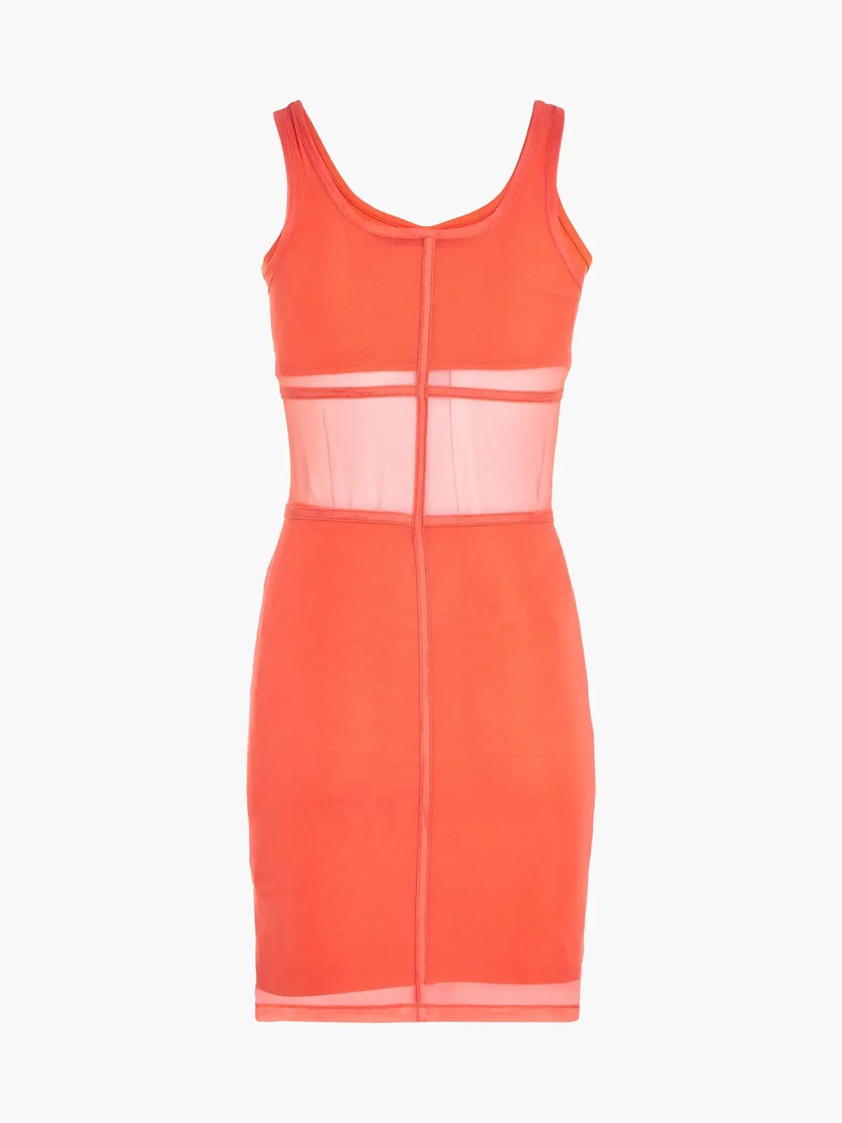 Calvin Klein MESH TANK DRESS Kadın Turuncu Elbise