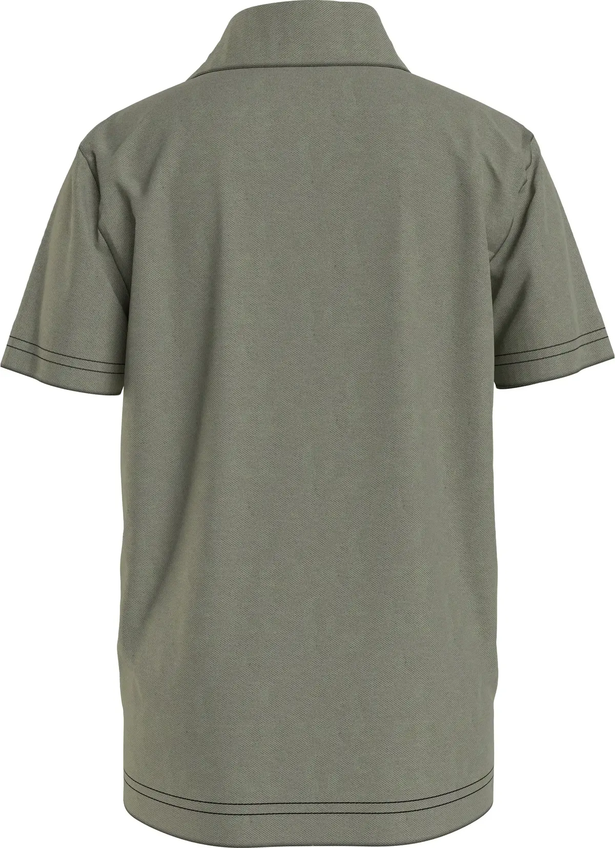 Calvin Klein BADGE POLO Erkek Gri Polo T-Shirt