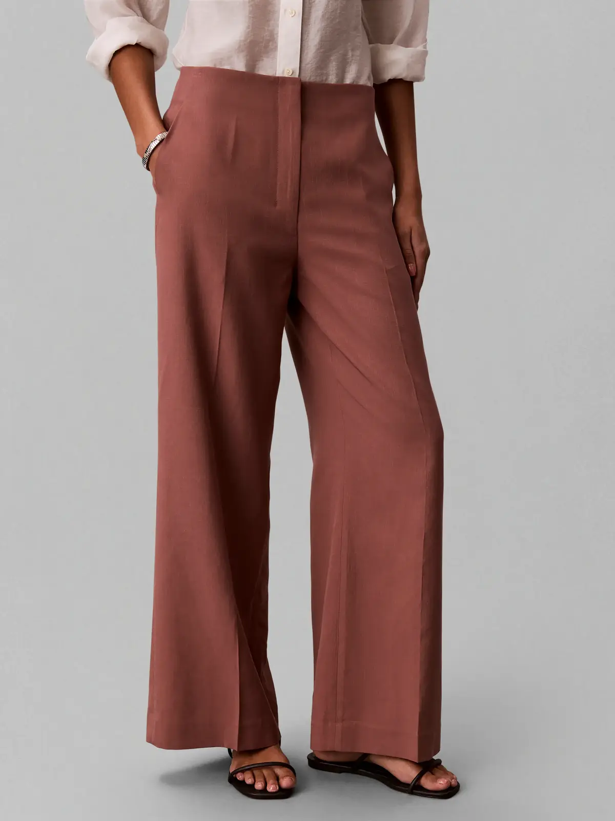 LINEN DRESSY PANT, 41J, SH, 4