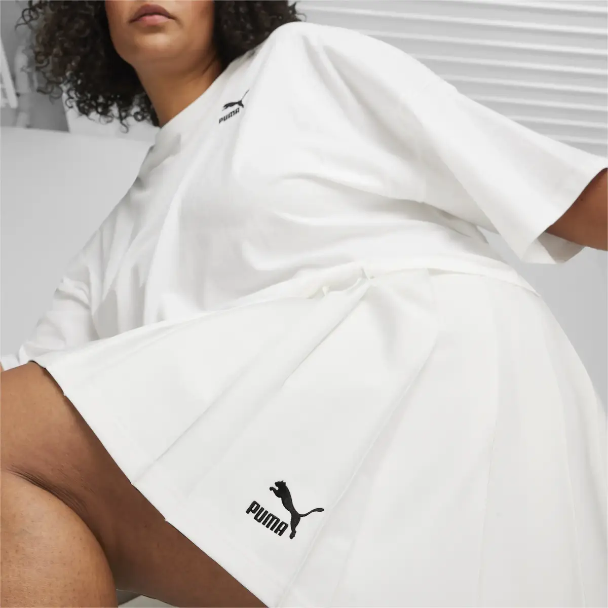 Puma CLASSICS Pleated Skirt Beyaz Kadın Etek