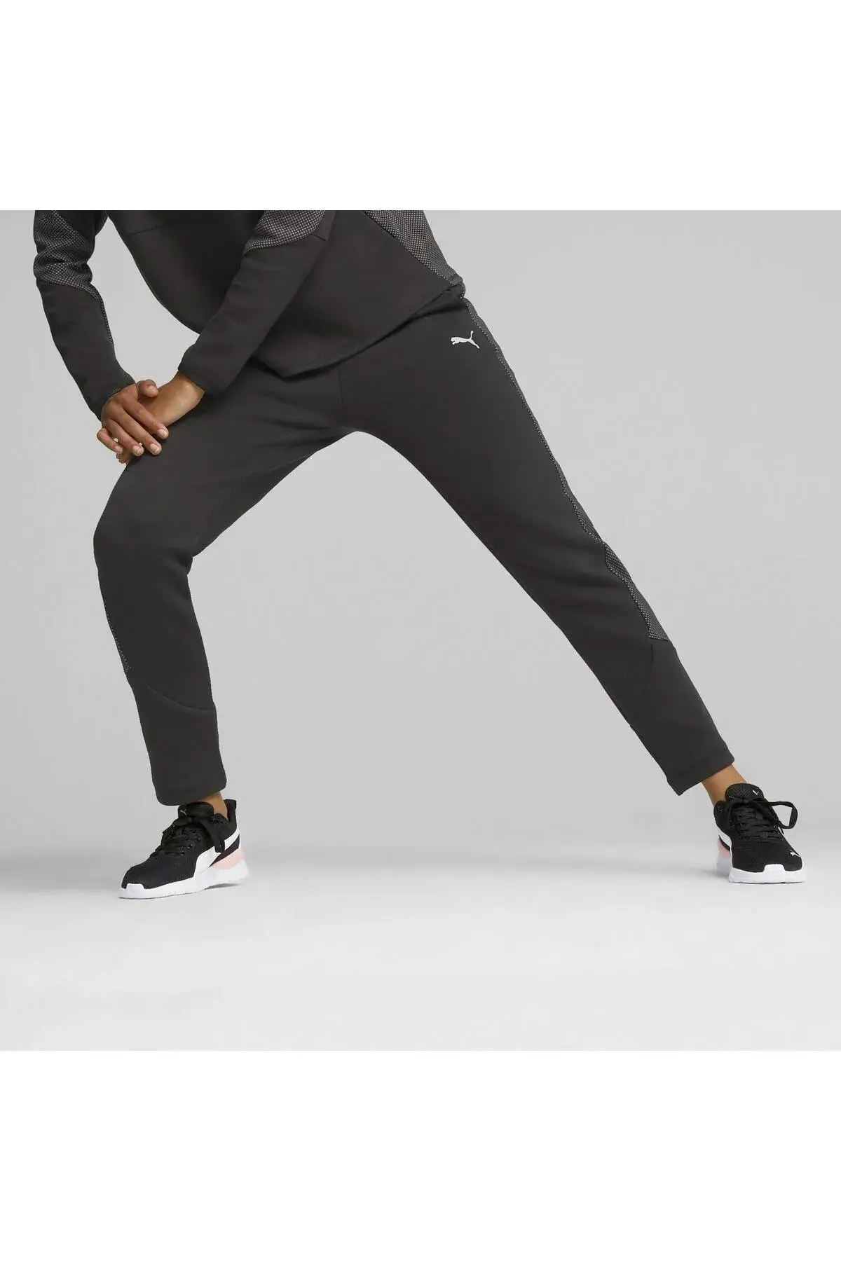 Puma EVOSTRIPE High-Waist Pants Siyah Kadın Eşofman Altı