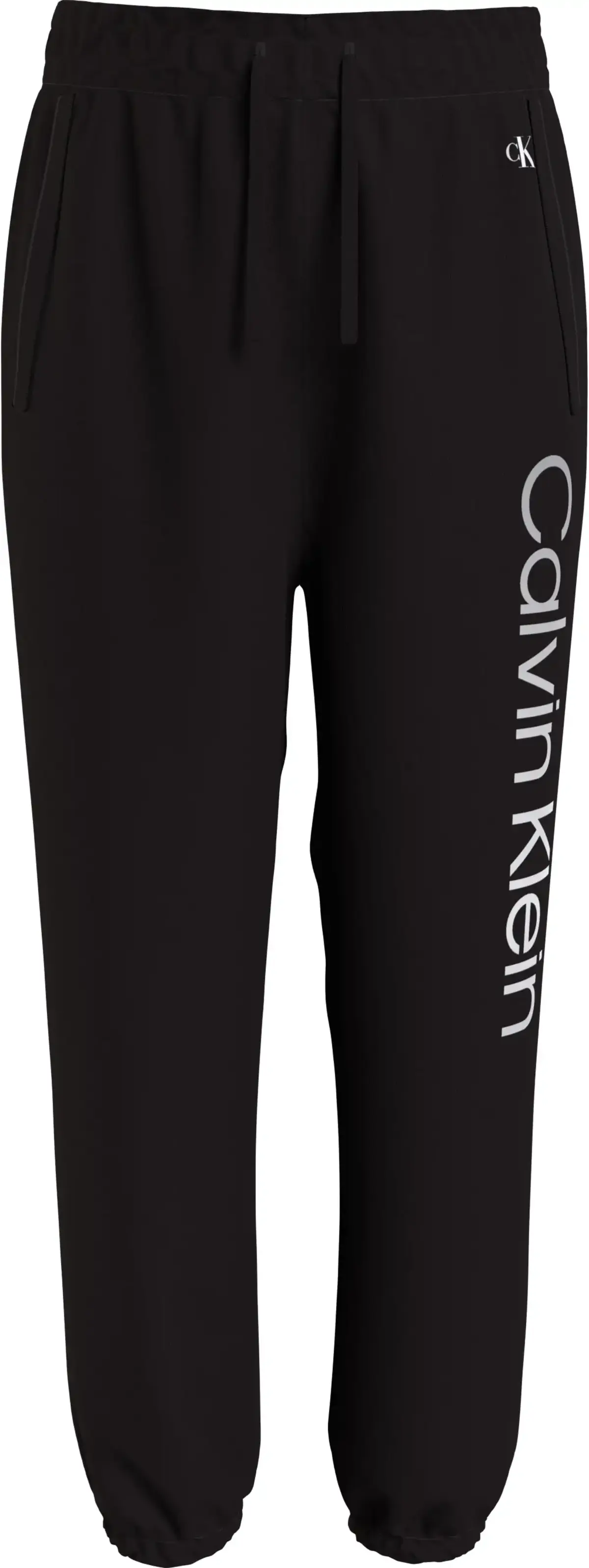 Calvin Klein INST SILVER LOGO SWE Kadın Siyah Eşofman Altı
