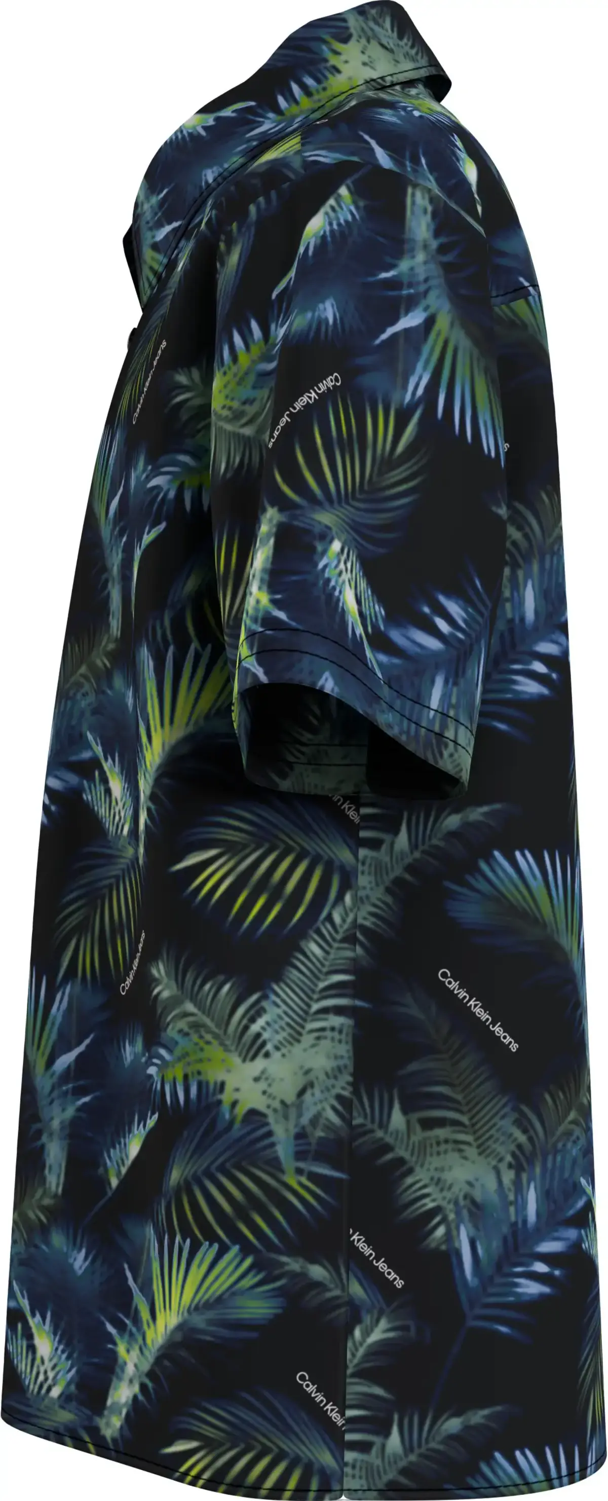 Calvin Klein AOP PALM SS SHIRT Erkek Yeşil Gömlek