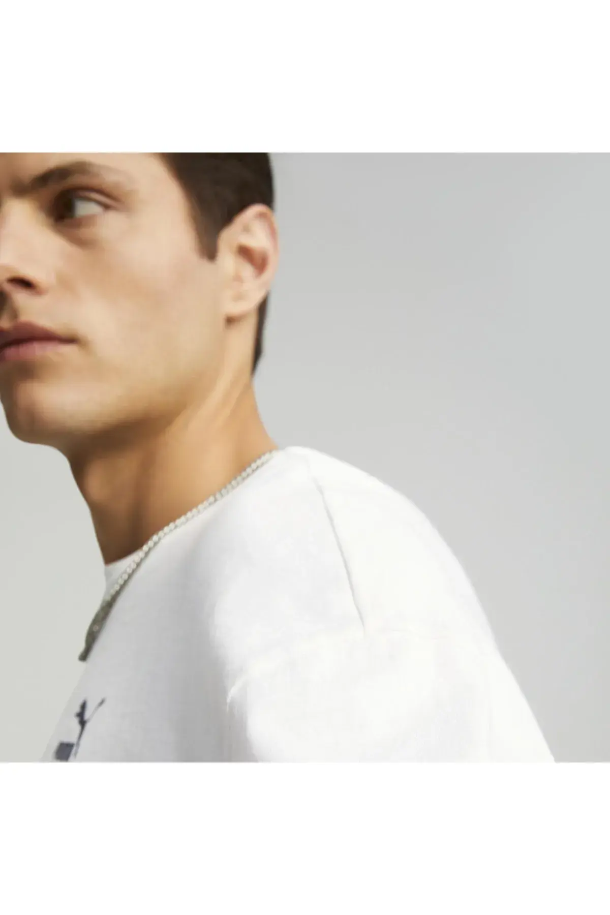 Puma Classics Oversized Tee Beyaz Erkek T-Shirt