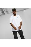 Puma Classics Oversized Tee Beyaz Erkek T-Shirt