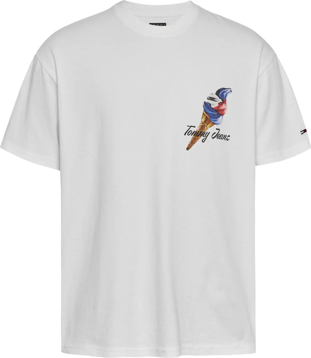 Tommy Hilfiger TJM RLX NOVELTY 2 GM, YBL Beyaz Erkek T-Shirt & Polo