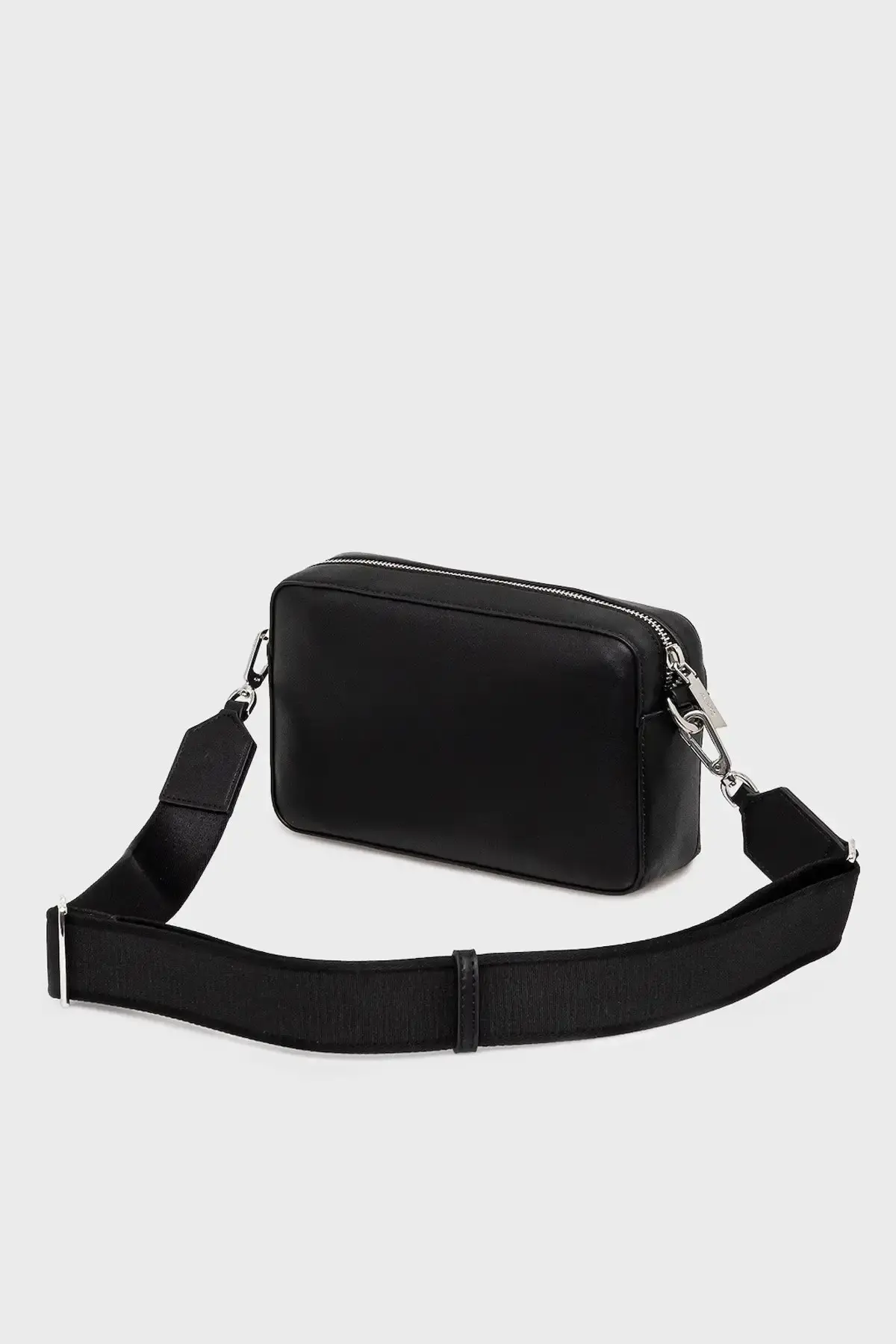 Calvin Klein CK MUST AOP DOUBLE STRAPS CAMERA Siyah Kadın El Çantası