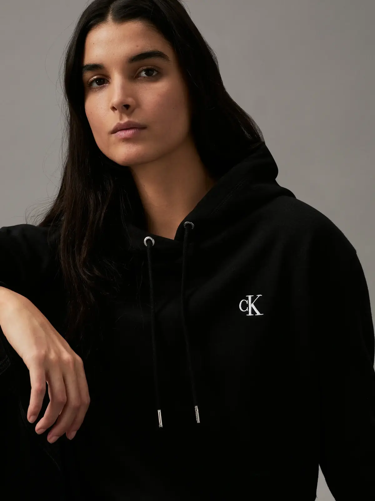 CK EMBROIDERY HOODIE, BAE