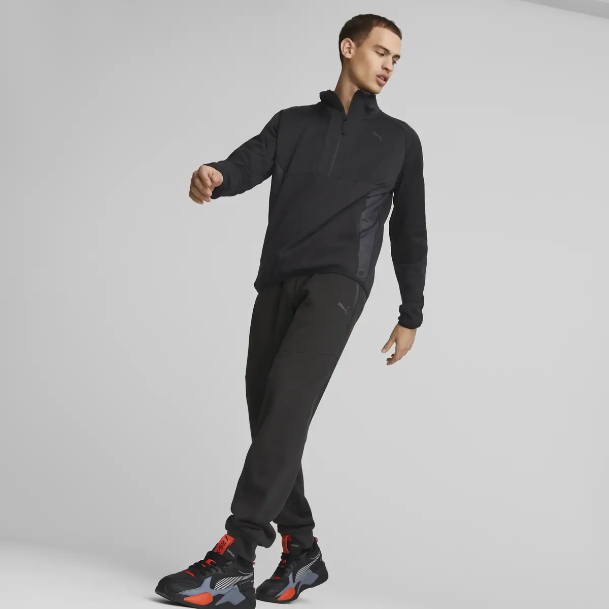 PUMATECH Half-Zip FL Siyah Erkek Sweatshirt